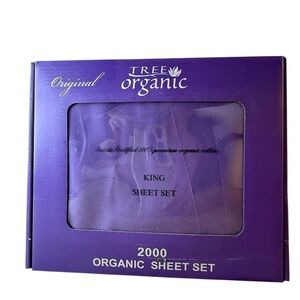 Tree Organic Purple King Sheet Set